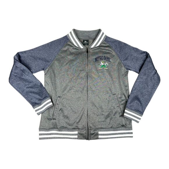 Notre Dame Womens Zip Up XL Knights Apparel Long Sleeve Sweater - Picture 1 of 7